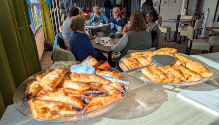 Bezoekers op Burendag